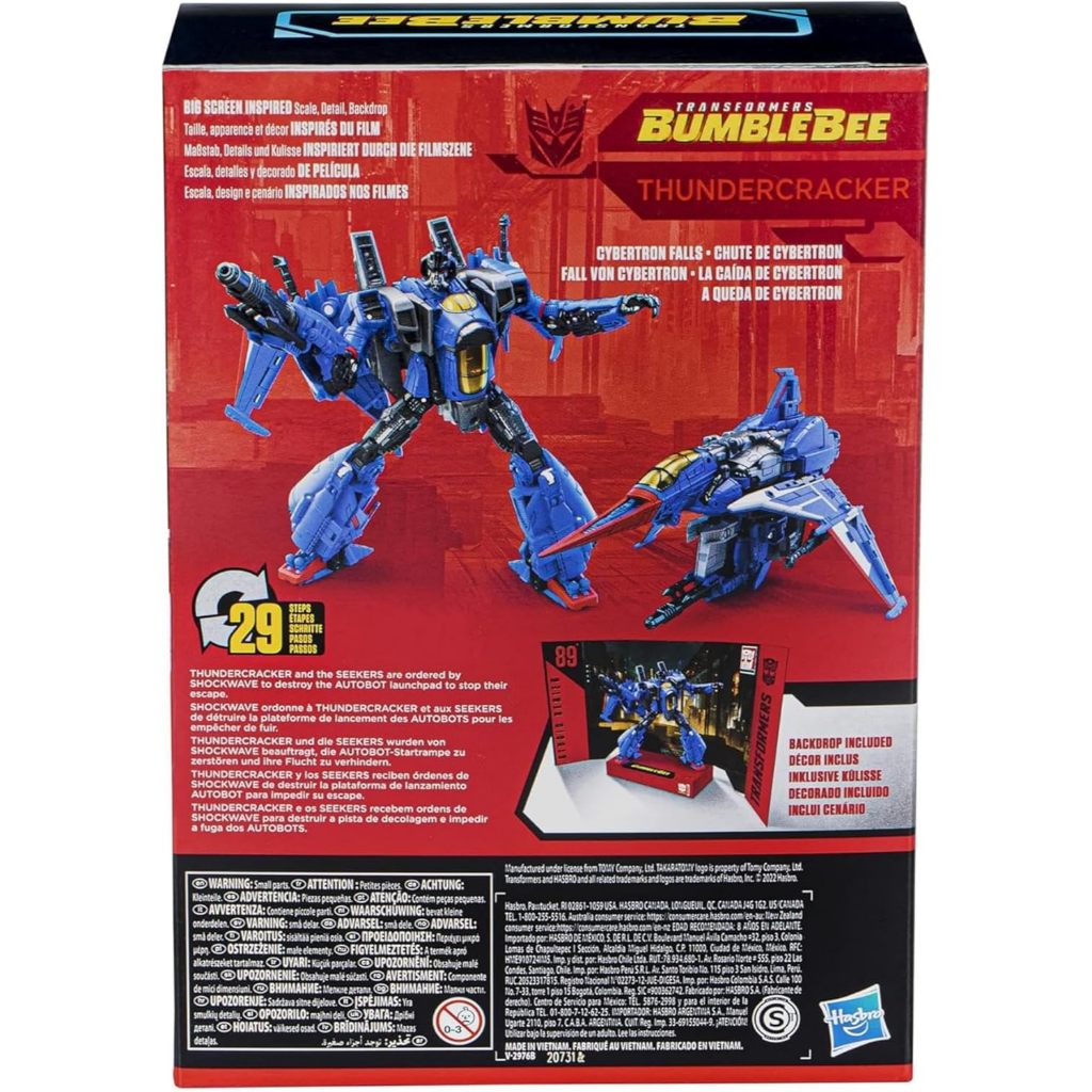 ของเล่นทรานส์ฟอร์มเมอร์ส STUDIO SERIES 89 VOYAGER CLASS TRANSFORMERS: BUMBLEBEE THUNDERCRACKER ACTIO