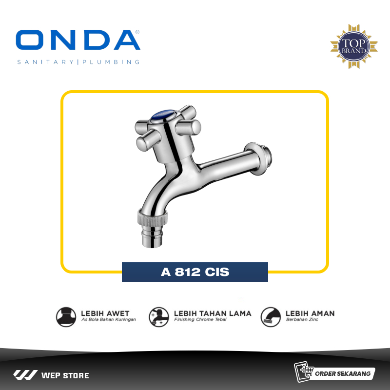 ONDA A 812 CIS ก๊อกน้ําติดผนัง Garden Tap 1/2"