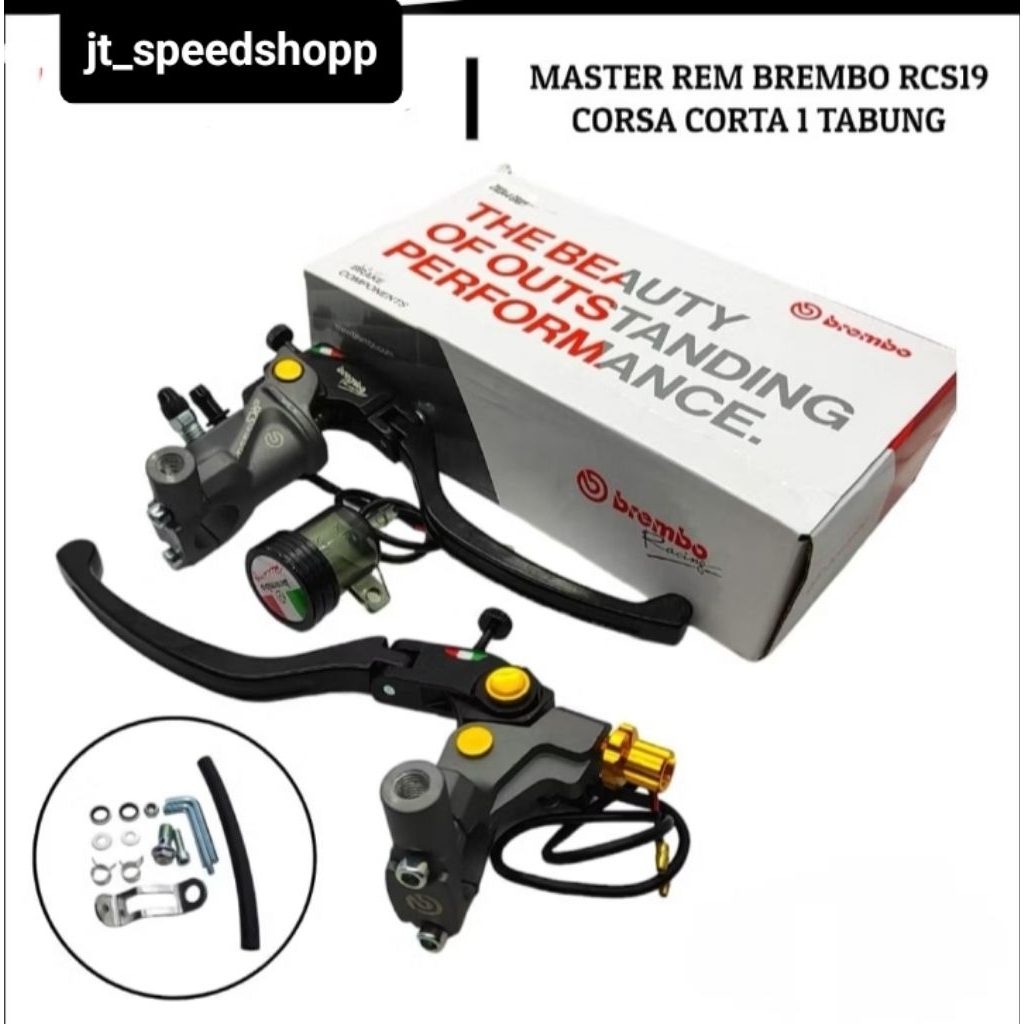 Corsa RCS19 1-TUBE BRAKE MASTER, Rcs19 Vietnam Black edition master.