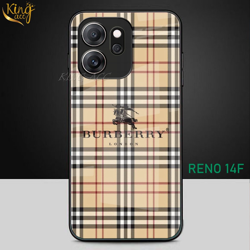 HP New Oppo Reno 14F Glass Softcase 2025 - เคสโทรศัพท์ Oppo Reno 14F ใหม่ - K32