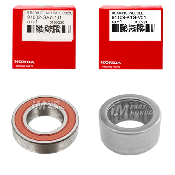 91109-K1G-V01 91002-GA7-702 แบริ่งไม้ไผ่ CVT แบริ่งเข็ม 20X29X15 & 6902 Scoopy eSP K2F Prestige & St