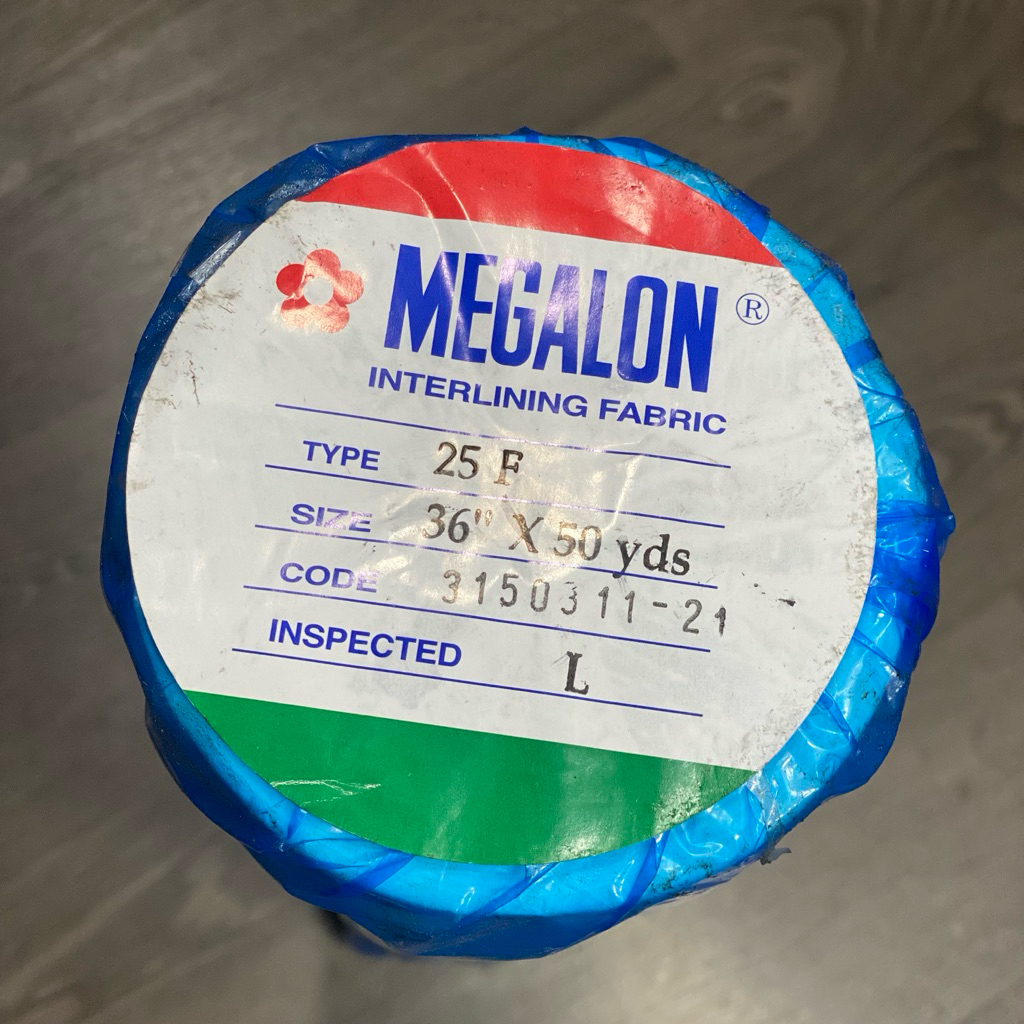 Megalon Cotton Fabric 25F 36 50Yards Non Wove Interlining ผ้า
