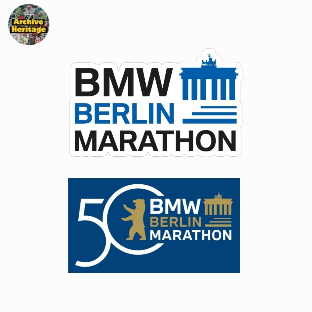 Bmw Berlin Marathon สติ๊กเกอร์งานวิ่งครบรอบ 50 ปี