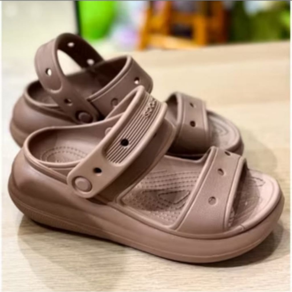 รองเท้าแตะผู้หญิงสายรัดสไลด์ Crocs Crush / รองเท้าแตะผู้หญิง Crocs