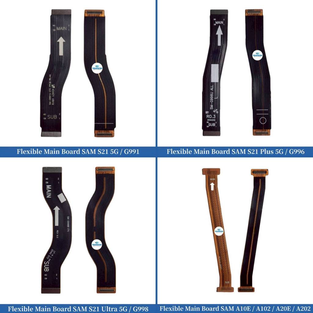 กระดานหลักแบบยืดหยุ่น SAM S21 5G G991 S21 Plus 5G G996 S21 Ultra 5G G998 A10E A102 A20E A202