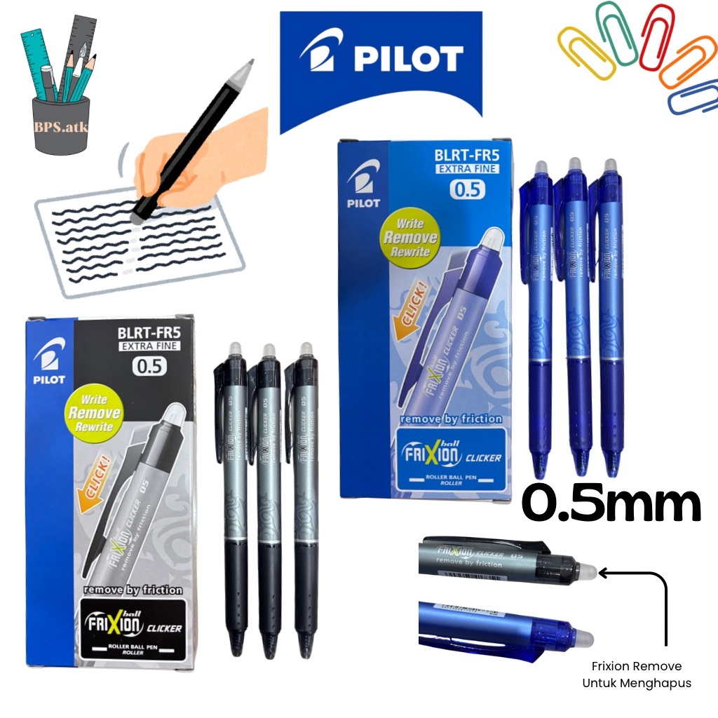 (12 ชิ้น) FRIXION - ปากกาลบได้ Pilot | PILOT FriXion ลบได้ BLRT-FR7/FR5