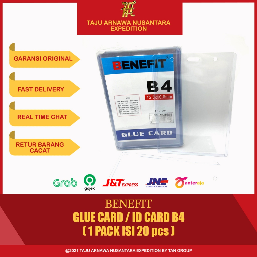 ID CARD / GLUE CARD / NAME TAG MICA SIZE B4