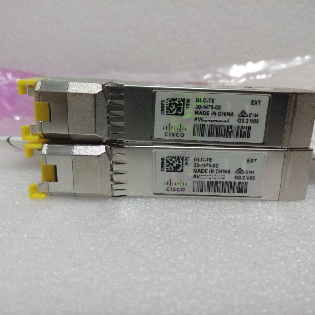Cisco GLUCO-TE 1000Base-TE SFP Transceiver โมดูล RJ45 Original Cisco โฮโลแกรม CISCO SFP GLC TE