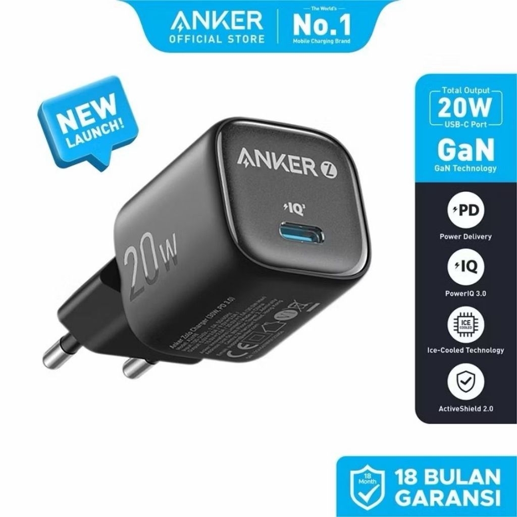 Anker Zolo 20W Fast Charging Charger Adapter สําหรับ Samsung Iphone