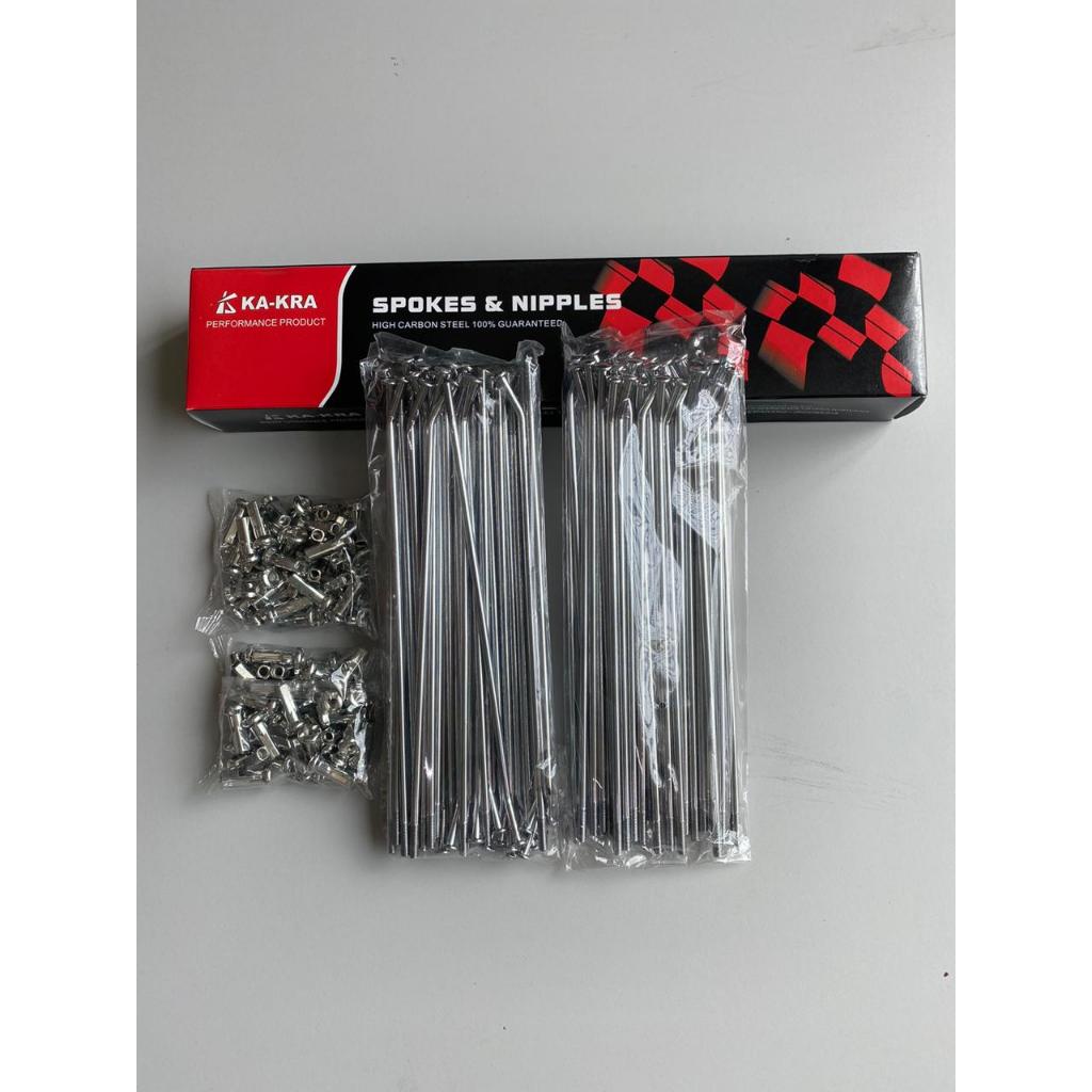 CRF SPOKES 9x180/190 9x185/190 CHROME / KLX 9x190 9x185 CHROME RING 17 - KA-KRA