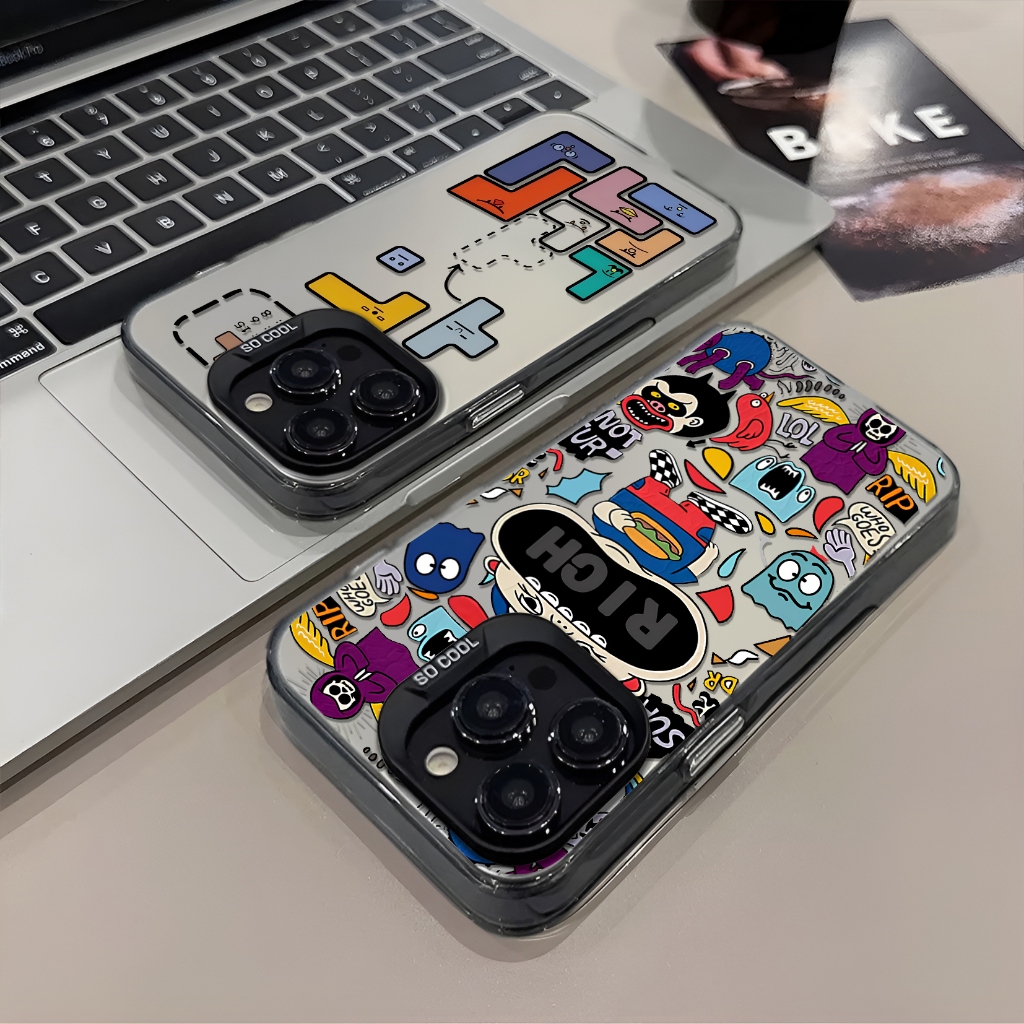 เคสโฮโลแกรมแบบนุ่มแข็ง Samsung A35 A15 A16 A55 A06 A05 A05S A53 A14 A32 A12 A32 A52 A13 A33 A24 A54 