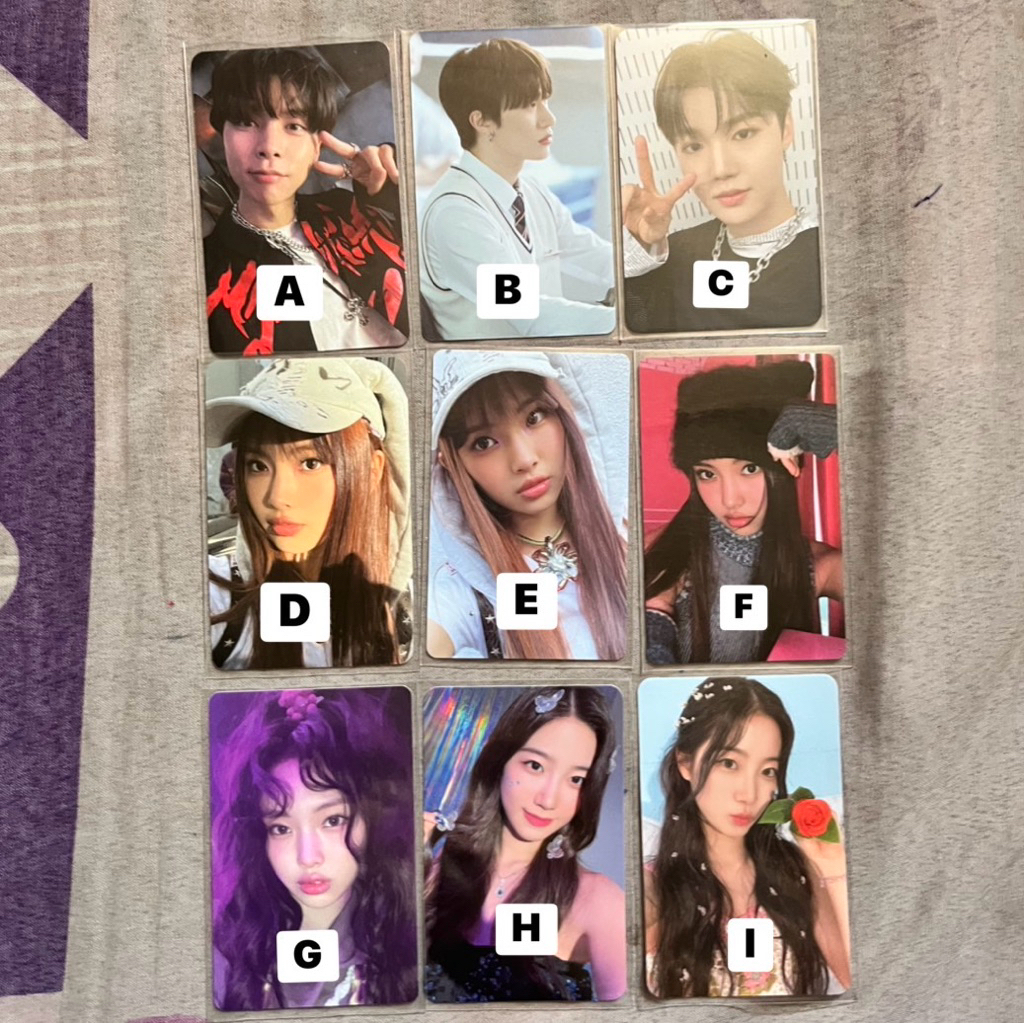 Wts pc photocard อย่างเป็นทางการ nct johnny สมบัติ doyoung njz newjeans hyein lessera leserafim kazu