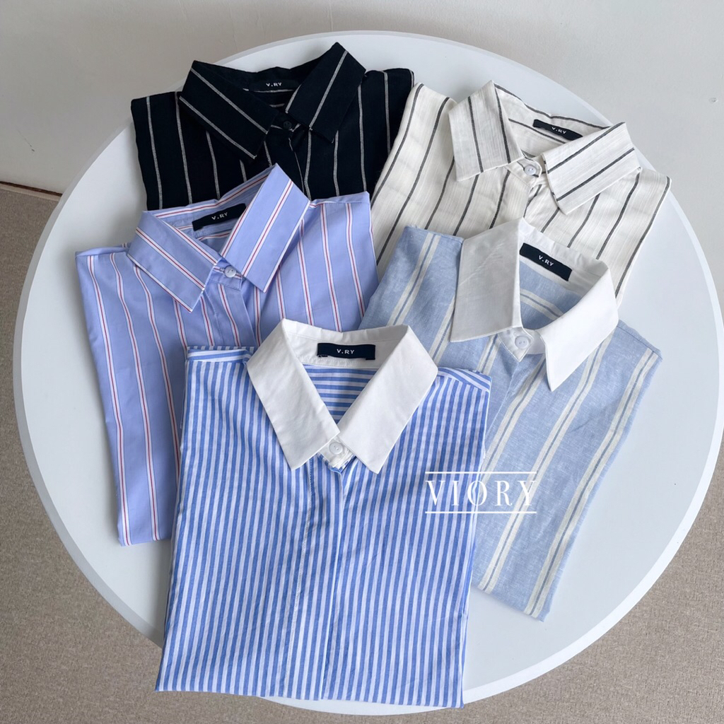 KEMEJA STRIPED SHIRT / Premium STRIPED SHIRT / เสื้อเชิ้ตแขนยาวผู้หญิง