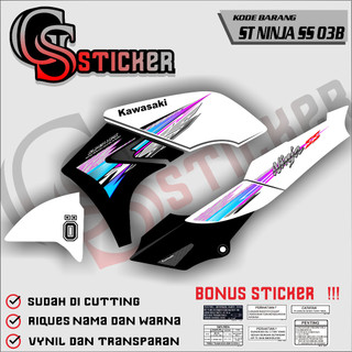 Striping Variasi NINJA SS Transparan MAXDECAL KODE 03B Motorcycle