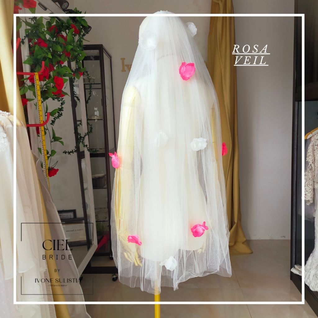 ดอกไม้แต่งงาน Rosa Veil โรยจาก CIEL BRIDE