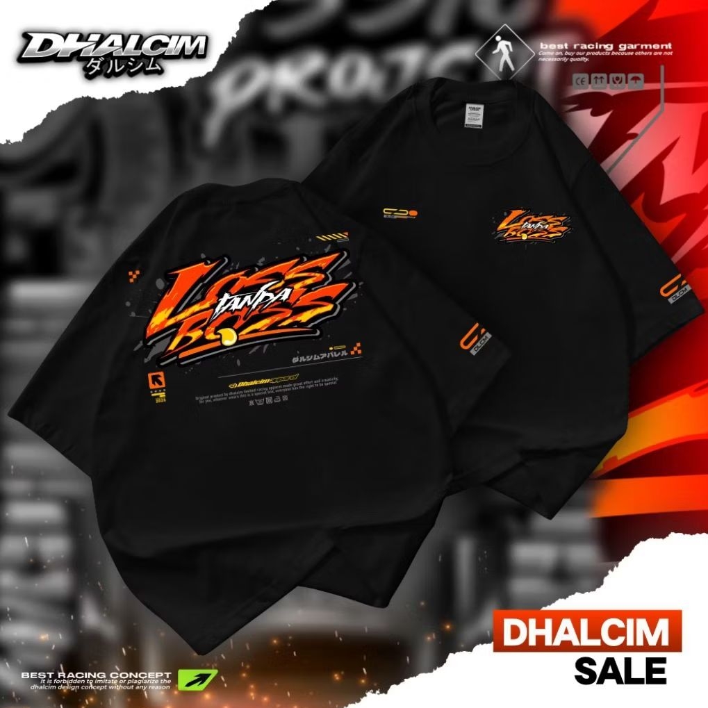 ( เสื้อยืด LOS WITH BOSS) เสื้อยืด LOS DISTRO WITHOUT BOSS FUL COTTON 24S THICK, LOS T-SHIRTS WITH B