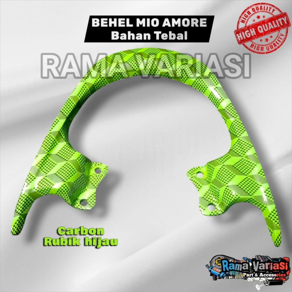 Mio Amore Thailand CARBON Hexagonal 3D RUBIK motif begel planer ที่จับที่นั่งด้านหลัง Mio