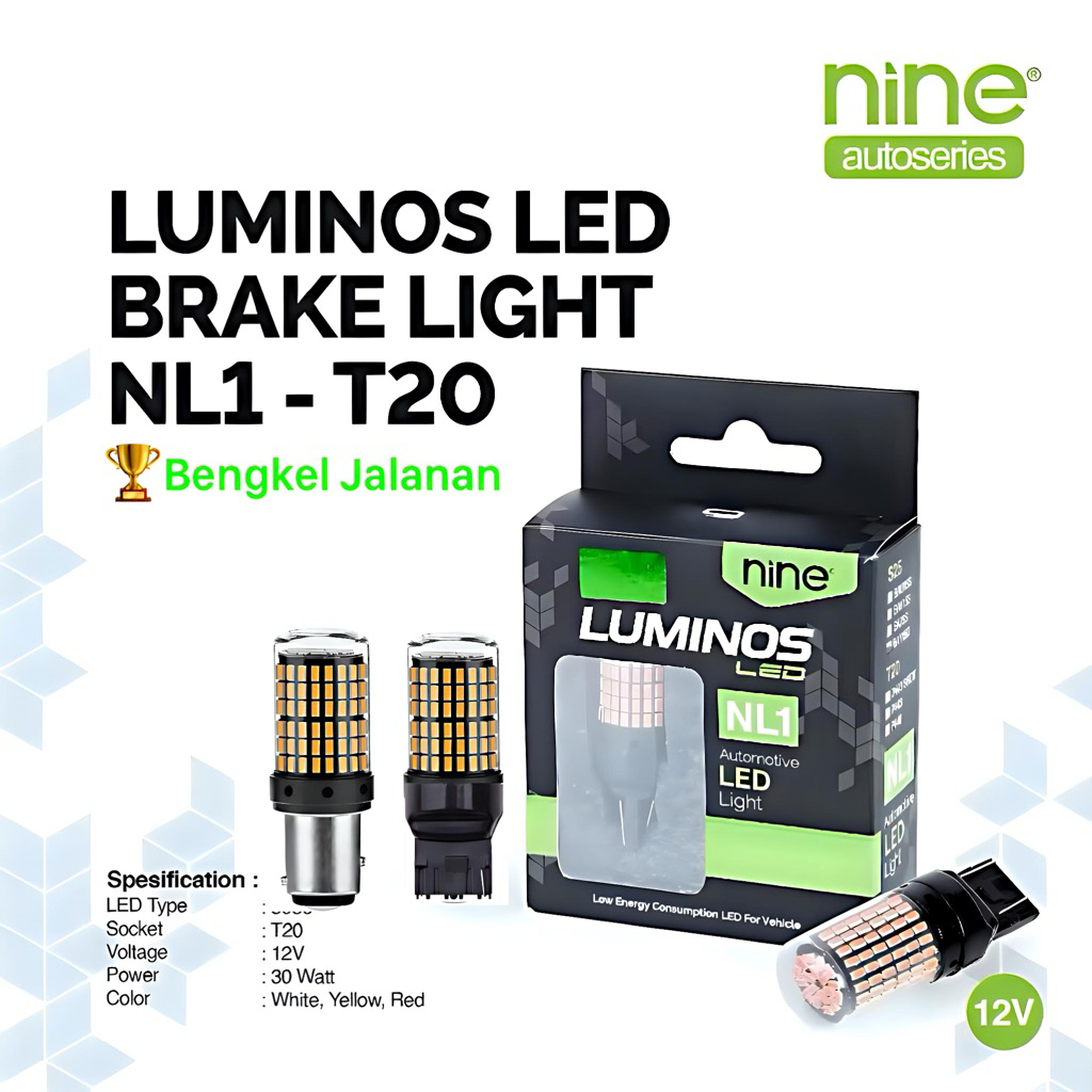 MATA T20 144 EYES NL1 NINE LUMINOS NL1 LUXIMOS เบรคไฟ LED/SUPER BRIGHT CANBUS เบรค