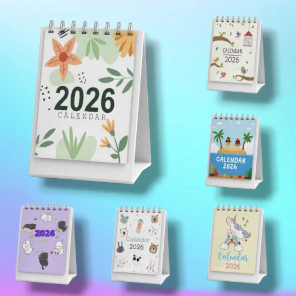 DESK CALENDAR - 2026 CALENDAR - MINI DESK CALENDAR