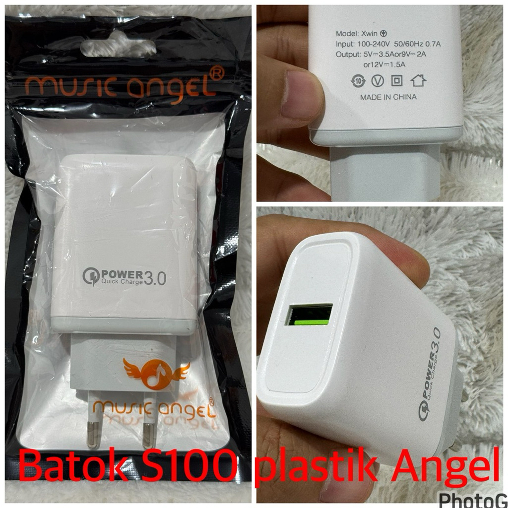 [SH-532] Xwin Batok S100 Packing Plastic Angel 1.2A หัวชาร์จ