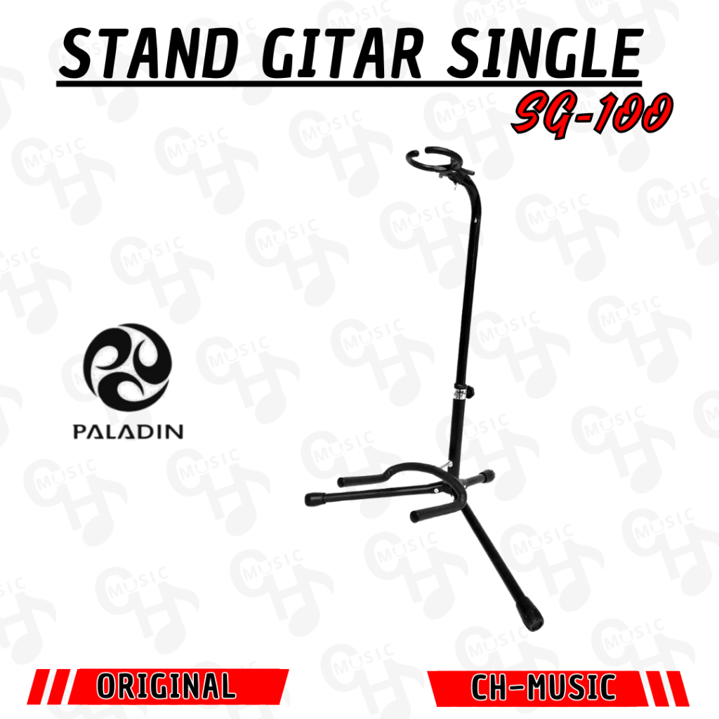 ขาตั้งกีตาร์แคลมป์ยางเดี่ยว Paladin SG100 ดั้งเดิม