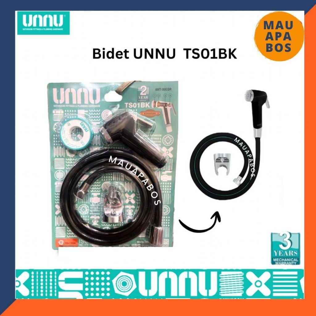 UNNU TS01BK Jet Shower Bidet / UNNU Black Edition Bidet