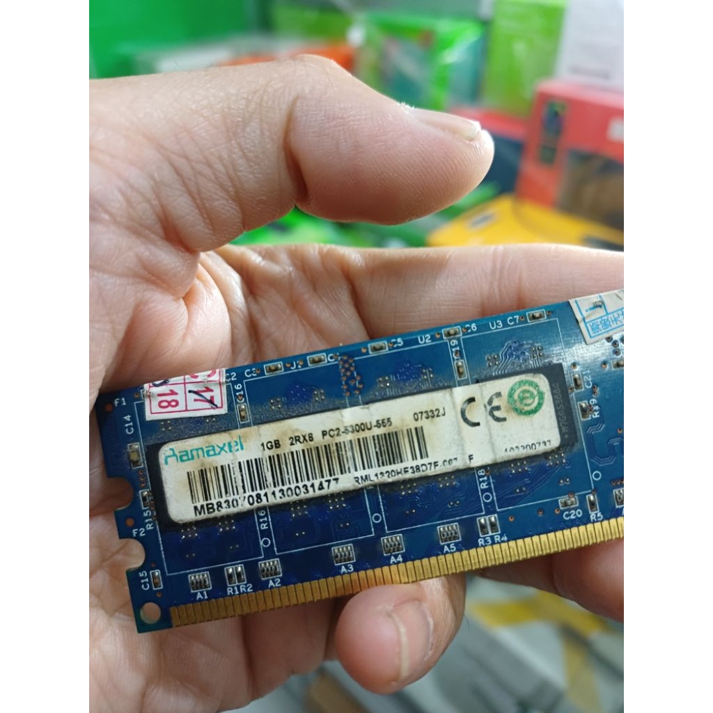 RAM RAM LONGDIMM DDR2 1GB 2RX8 PC2-5300U-555 RIMAXEL