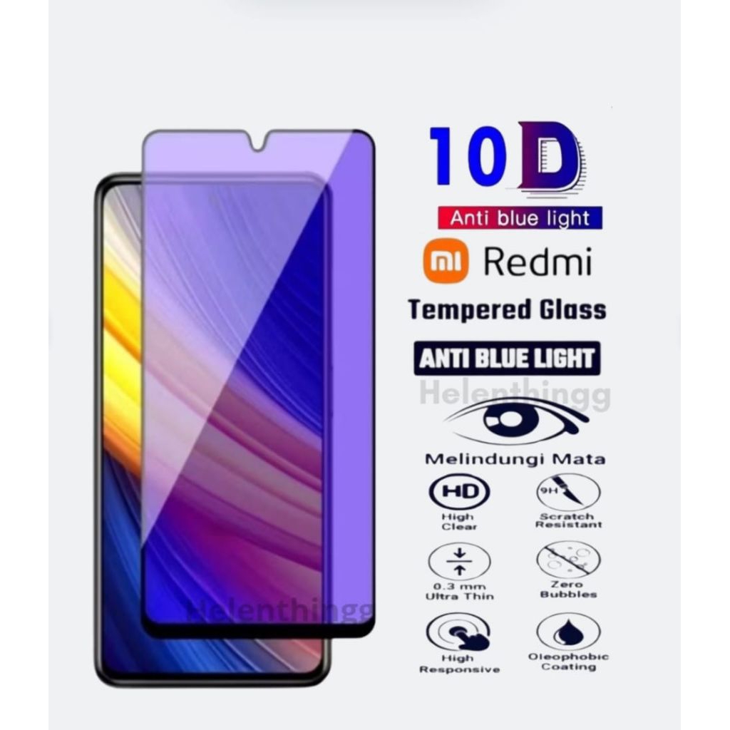 ลายนิ้วมือกระจกนิรภัย Anti Blue Ray Light Xiaomi Redmi A1 Plus Redmi A2 Plus Redmi A3 Pro A3x Redmi 