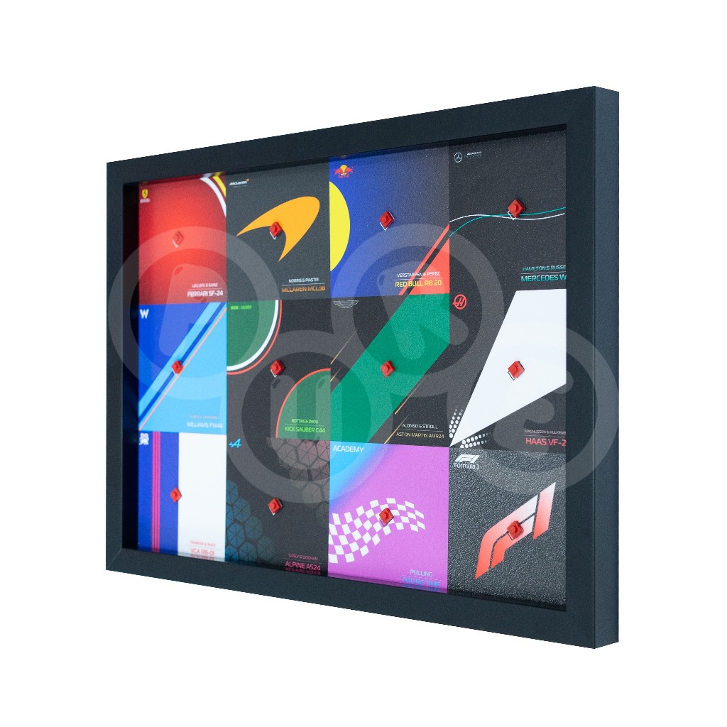 Lego F1 Mini Figure A3 กรอบรูปโปสเตอร์