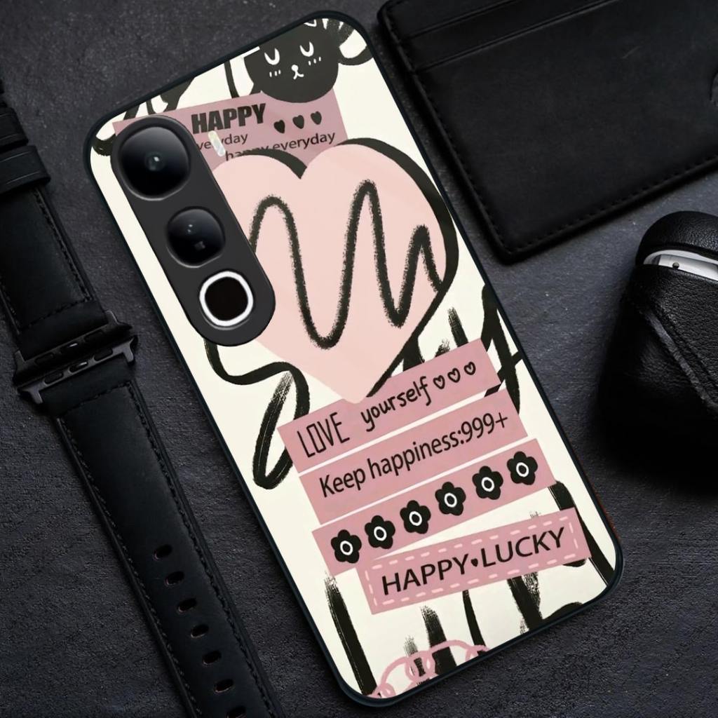 Softcase Glass Kaca Vivo Y400 4G Y400 5G [BSG-52] - เคส Hp Vivo Y400 4G Y400 5G Y29 Y19S V50 Lite V4