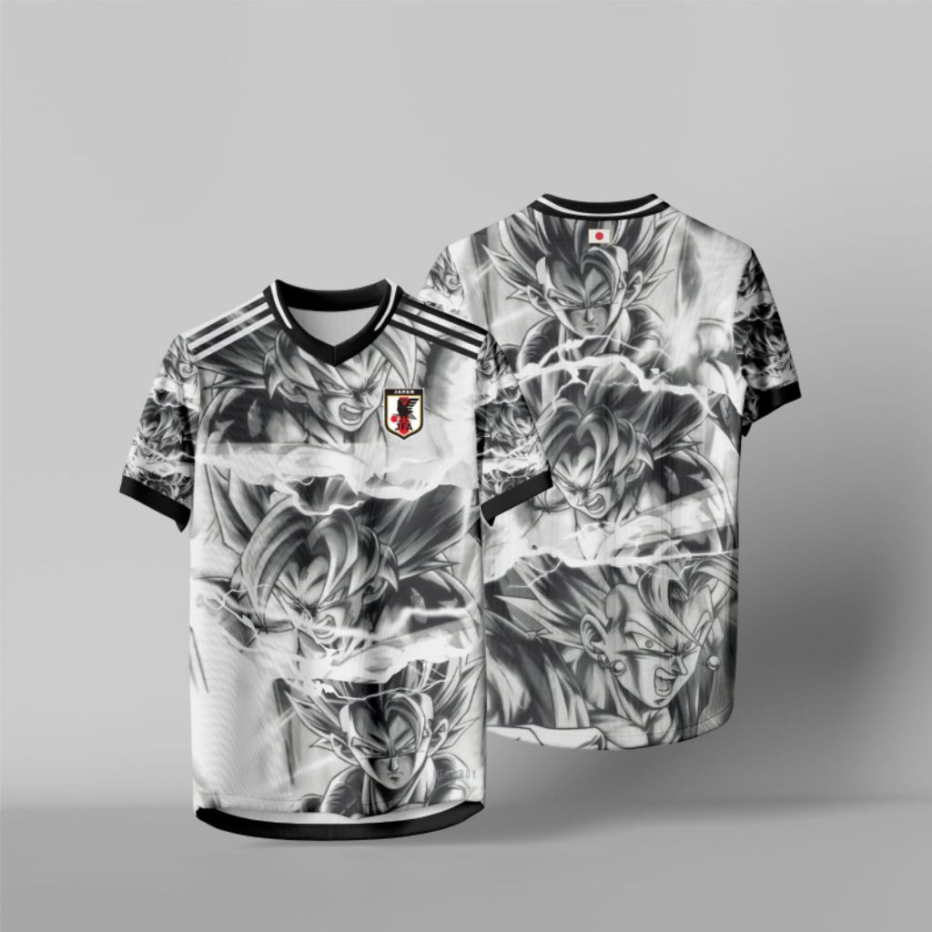 JAPAN JERSEY JAPAN X SON GO KU & BEZITA DRAGON BALL