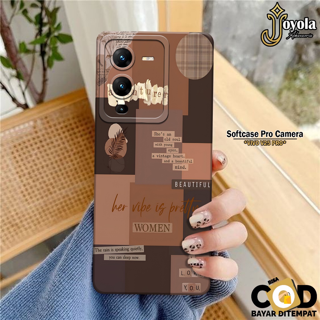 เคส HP Vivo V25 Pro - เคสความงามแฟชั่น - ซิลิโคนกล้อง Pro - เคส Vivo V25 Pro Softcase - เคส Vivo V25