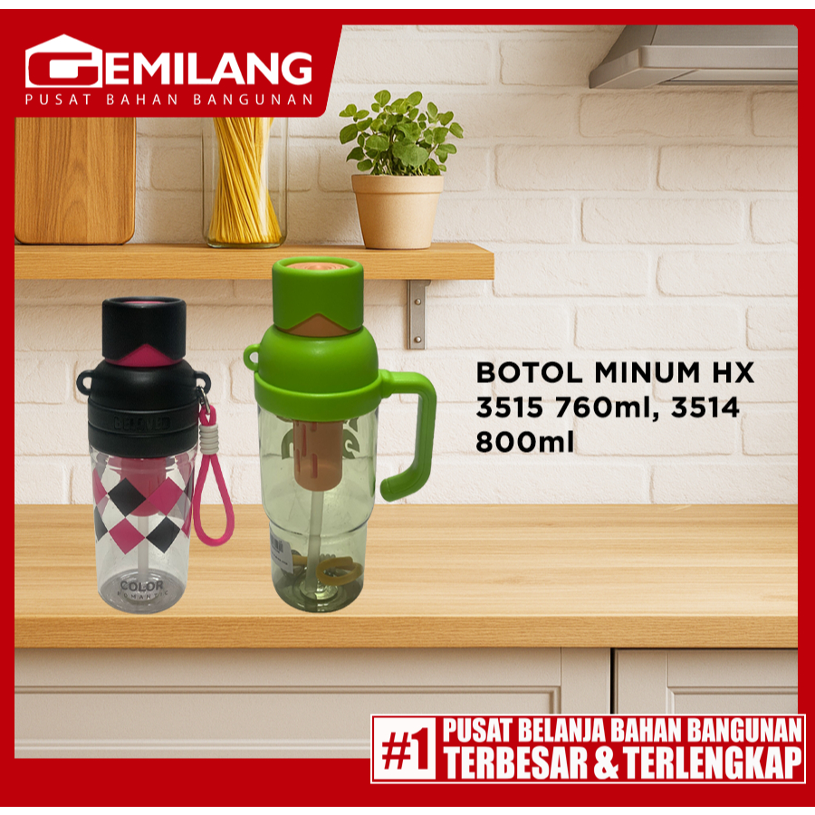 DRINKING BOTTLE HX 3515 760ml, HX 3079 800ml, HX 3514 800ml, HX 3267 1100ml