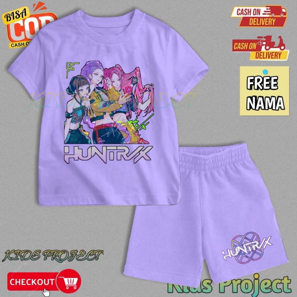 Cool Huntrix ชุดเด็ก Huntrix Kpop Demon Hunter ชุดเด็ก
