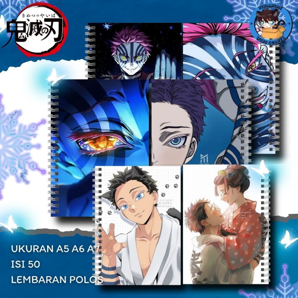 AKAZA NOTEBOOK / AKAZA KIMETSU NO YAIBA NOTEBOOK / AKAZA DEMON SLAYER โน๊ตบุ๊ค