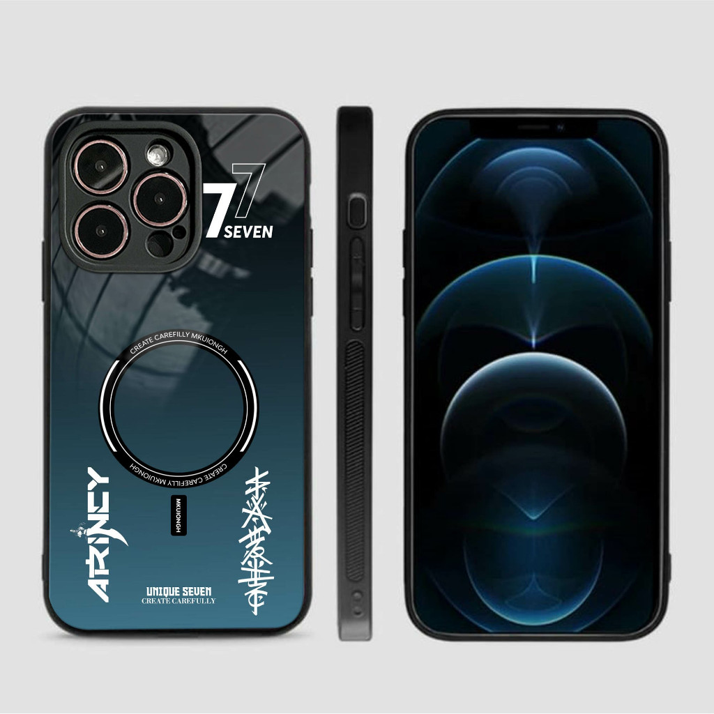 Softcase Glass Kaca Glitter Ip 16 Pro Max 15 Pro Max 14 Pro Max 13 Pro Max 12 Pro Max 11 Pro Max - K