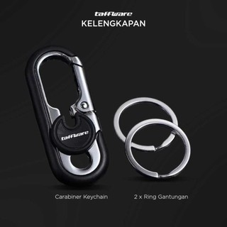 Taffware Gantungan Kunci Carabiner Keychain Clip Stainless Steel - A3746
