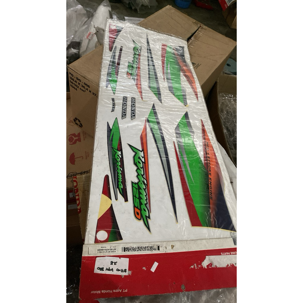 871X0KPH880ZE STRIPING STICKER KHARISMA X/D 125 สติ๊กเกอร์ต้นฉบับ