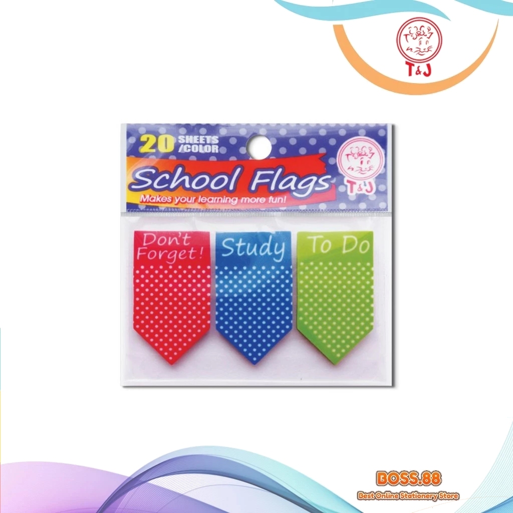 ..!!! STICK NOTE TOM & JERRY (T&J) SCHOOL FLAG (1 ชิ้น)