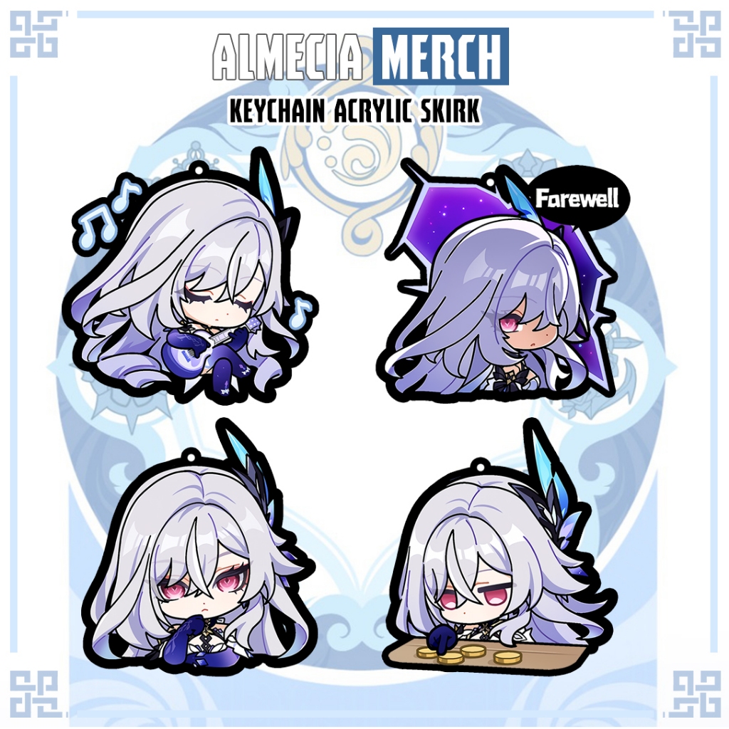 พวงกุญแจ GENTANG Skirk Genshin Impact - Skirk Genshin Impact - พวงกุญแจ Skirk Emoji