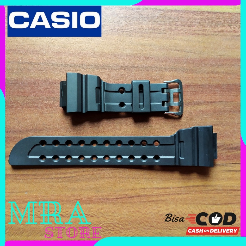 CASIO G-SHOCK FROGMAN GW-200 GW-225 GF-8230 GF-8250 DW-8200 BLACK RUBBER WATCH STRAP