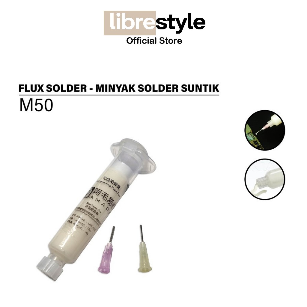 Amao M50 Flux Paste FLux Paste Solder Paste Flux Solder หัวเข็มฉีดยาปลายเข็ม FLUX amaoe Original