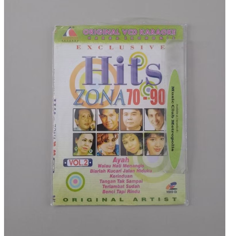 VCD KARAOKE EXCLUSIVE HITS ZONE 70-90 VOL.2