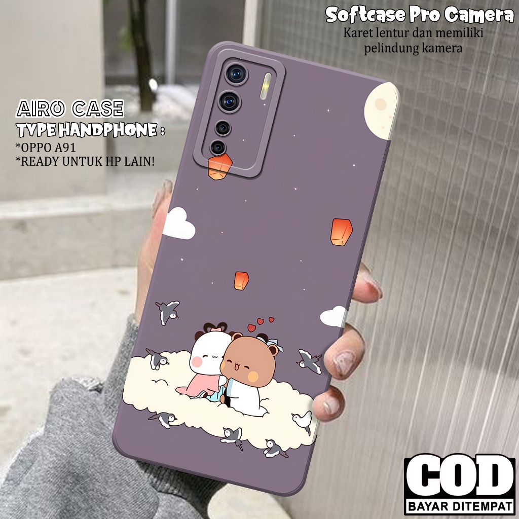 เคส OPPO A91 - OPPO A91 Softcase - เคสแฟชั่นการ์ตูน - เคส OPPO A91 - เคส Pro Camera Softcase - Tpu -