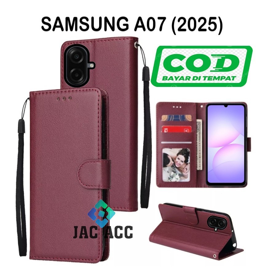 PREMIUM HP FLIP CASE สําหรับ SAMSUNG GALAXY A07 (2025) LEATHER FLIP CASE HP PREMIUM สําหรับ SAMSUNG 