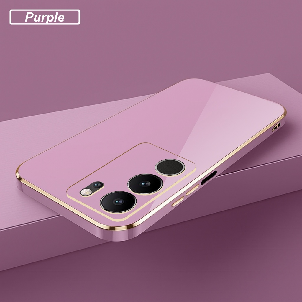 Softcase Vivo V29 V29e Glossy Luxury Slim Casing Hp Elegant Premium
