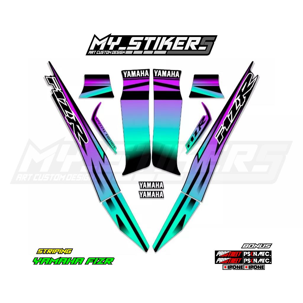 Yamaha F1ZR 06 Combo Striping Sticker / Yamaha F1ZR Thailand/มาเลเซีย/เวียดนาม F1ZR Millennium
