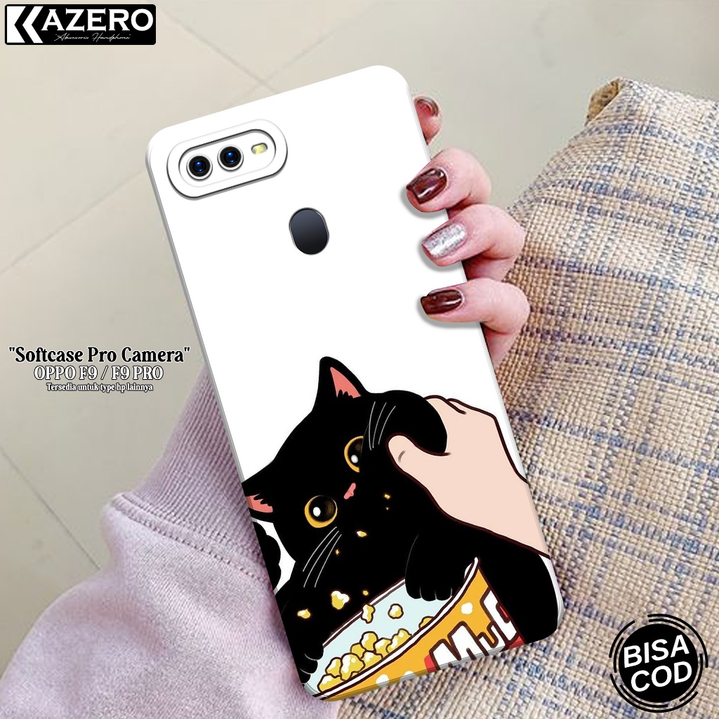 HP OPPO F9 / F9 PRO เคสแฟชั่นล่าสุด Cat Softcase OPPO F9 / F9 PROSilicone Pro เคสกล้อง OPPO F9 / F9 