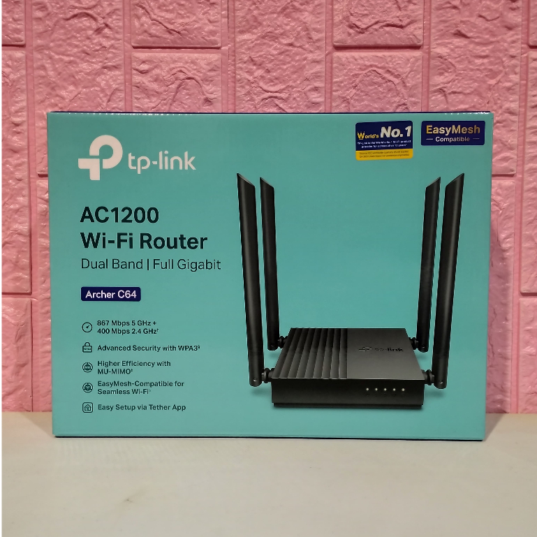 Tp-link Archer C64 AC1200 เราเตอร์ WiFi MU-MIMO ไร้สาย