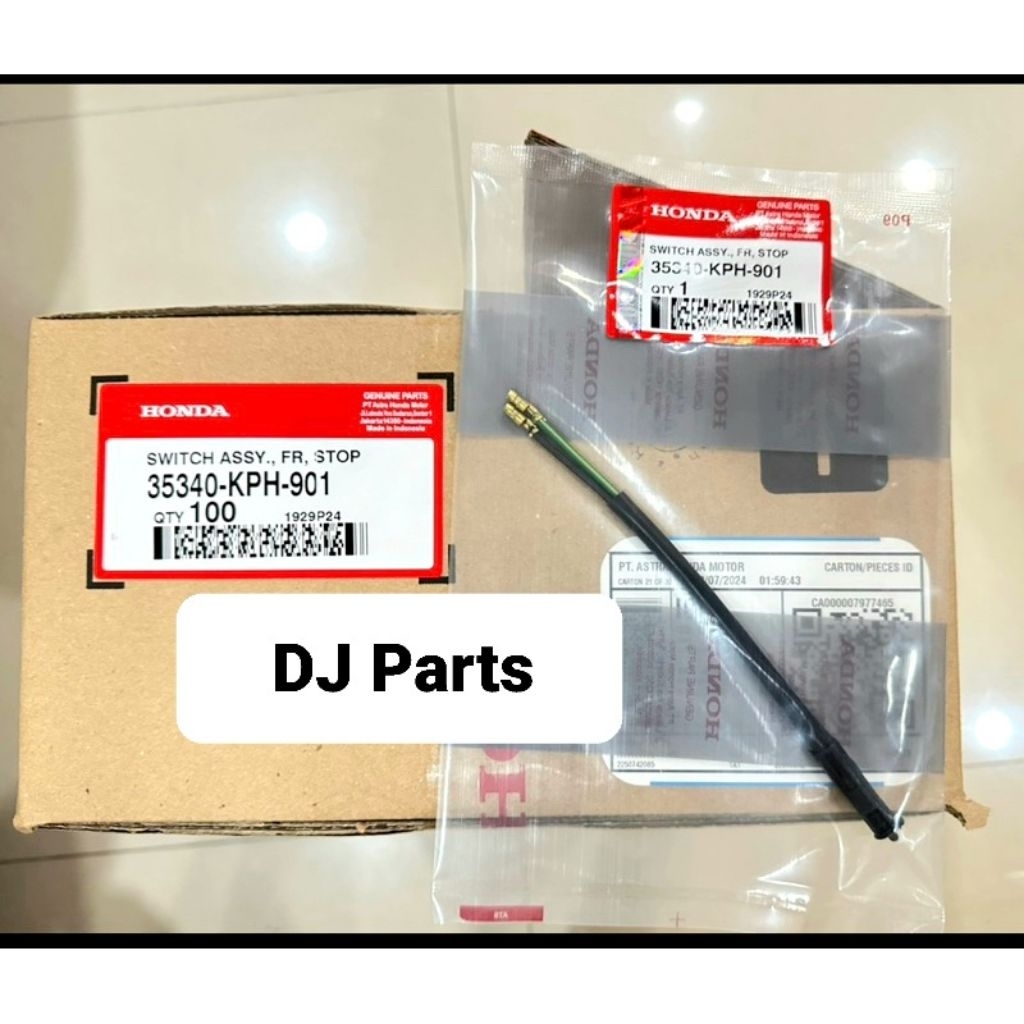 สวิตช์เบรคหน้าซ้ายสําหรับ karisma Beat genio Beat pop scoopy 35340-KPH-901 ORIGINAL AMM